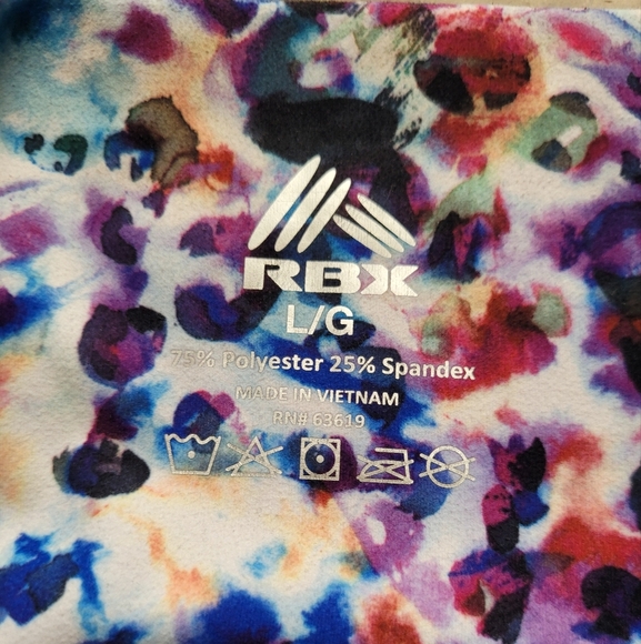 RBX Active Ultra Soft Cheetah Leopard Ankle Leggings Pocket Size L - Picture 4 of 9